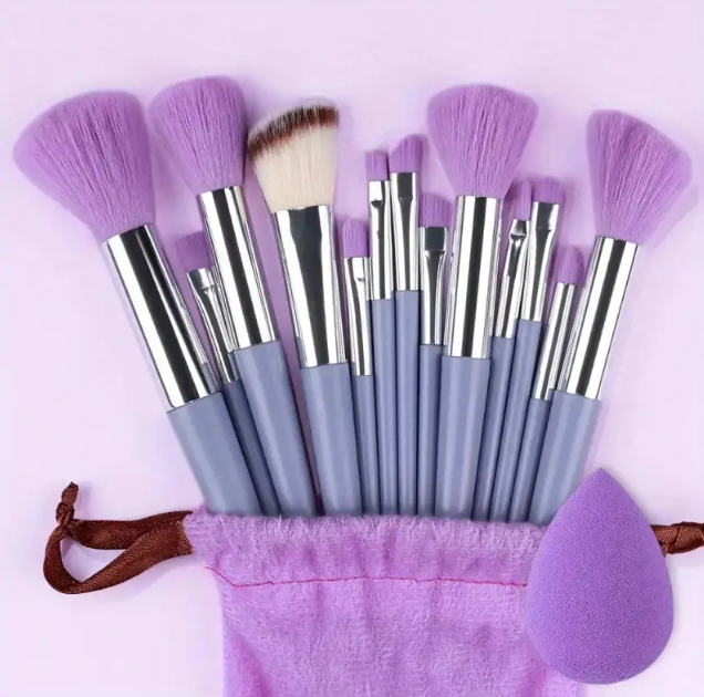 Soft Fluffy Makeup Brushes Set 13pcs With Makeup Sponge