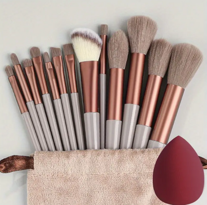 Soft Fluffy Makeup Brushes Set 13pcs With Makeup Sponge