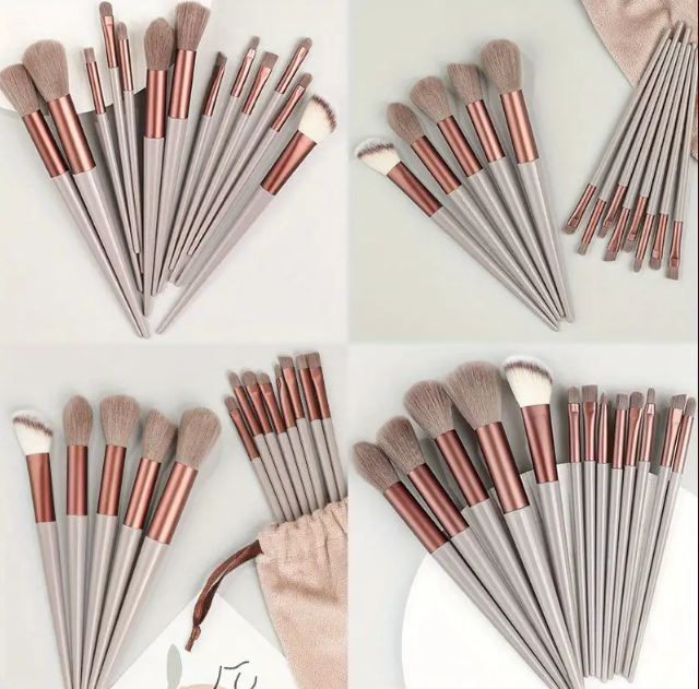 Soft Fluffy Makeup Brushes Set 13pcs With Makeup Sponge