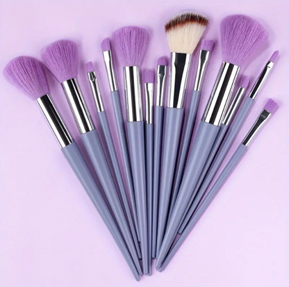 Soft Fluffy Makeup Brushes Set 13pcs With Makeup Sponge