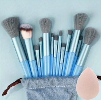 Soft Fluffy Makeup Brushes Set 13pcs With Makeup Sponge