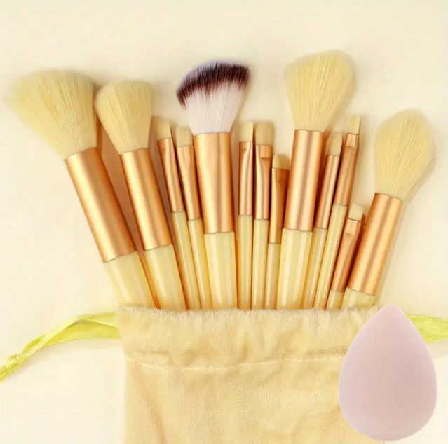 Soft Fluffy Makeup Brushes Set 13pcs With Makeup Sponge