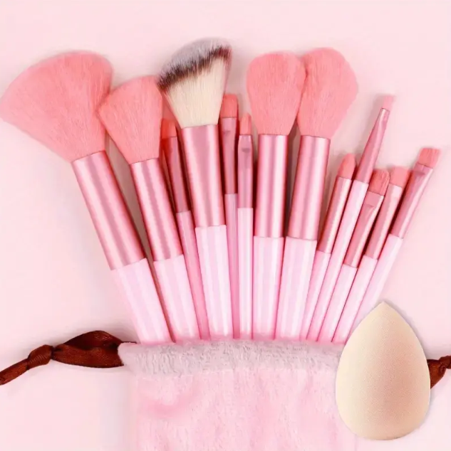 Soft Fluffy Makeup Brushes Set 13pcs With Makeup Sponge